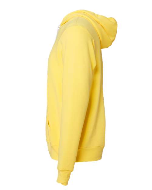 BELLA + CANVAS Sponge Fleece Hoodie 3719 Yellow Custom Embroidered Business Logo