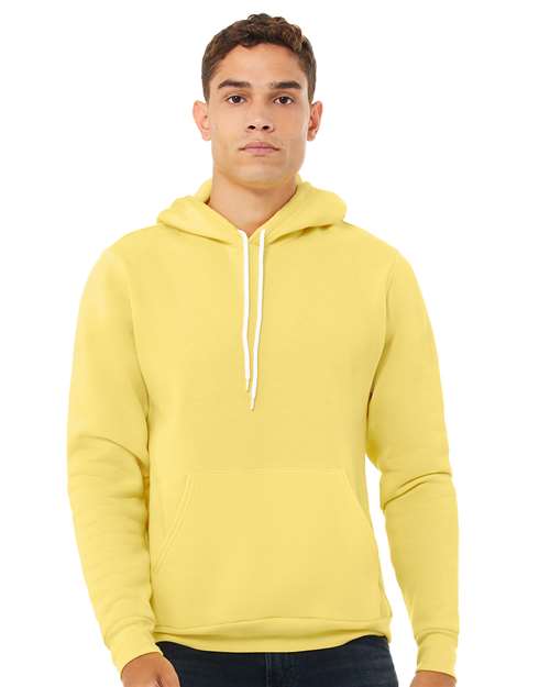 Custom Embroidered BELLA + CANVAS Sponge Fleece Hoodie 3719 Yellow