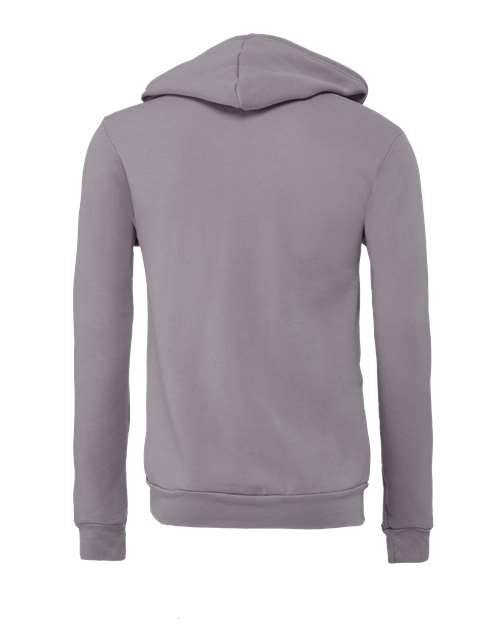 BELLA + CANVAS USA-Made High Visibility Hooded Sweatshirt 3739 Steel Blue Custom Embroidered Business Logo