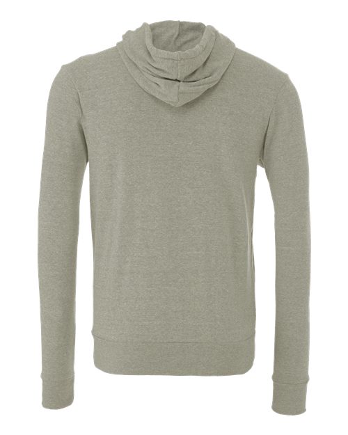 BELLA + CANVAS USA-Made High Visibility Hooded Sweatshirt 3739 Heather Slate Custom Embroidered Business Logo