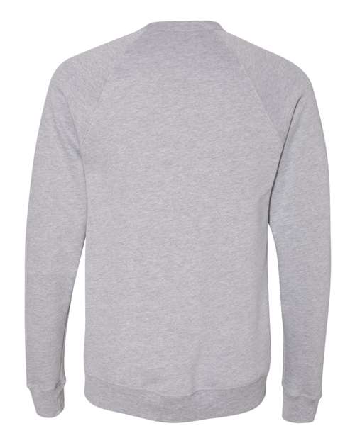 BELLA + CANVAS Sponge Fleece Raglan Crewneck Sweatshirt 3901 Custom Embroidered Business Logo