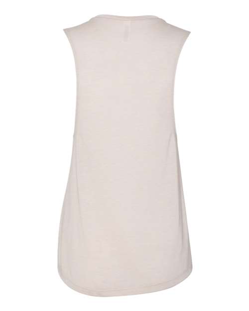 BELLA + CANVAS Women's Flowy Scoop Muscle Tank 8803 Heather Dust