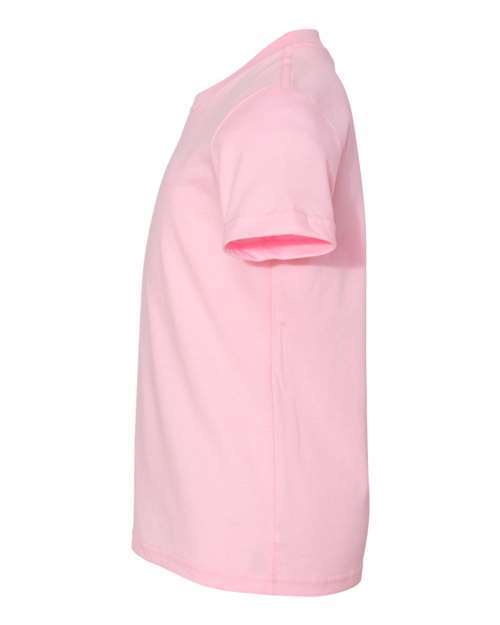 BELLA + CANVAS Youth Jersey Tee 3001Y Pink Custom Embroidered Business Logo