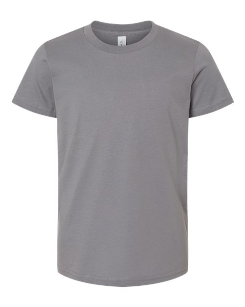 BELLA + CANVAS Youth Jersey Tee 3001Y Storm Custom Embroidered Business Logo