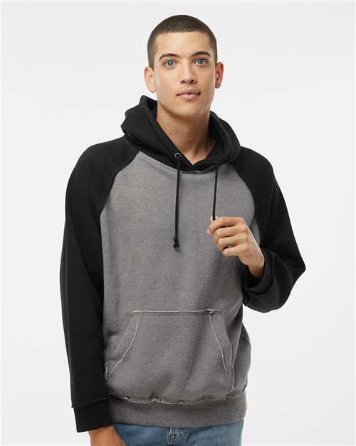 Custom Embroidered J. America Vintage Heather Hooded Sweatshirt 8885