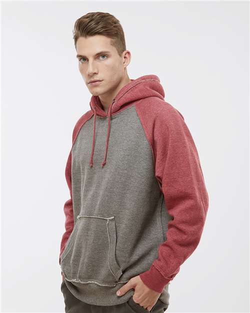 J. America Vintage Heather Hooded Sweatshirt 8885