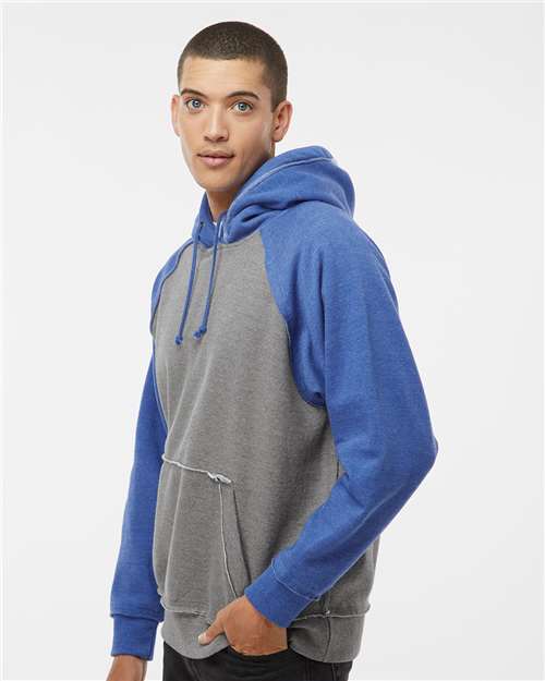 J. America Vintage Heather Hooded Sweatshirt 8885