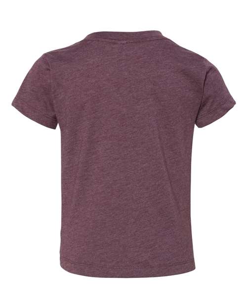 BELLA + CANVAS Toddler Jersey Tee 3001T Heather Maroon Custom Embroidered Business Logo