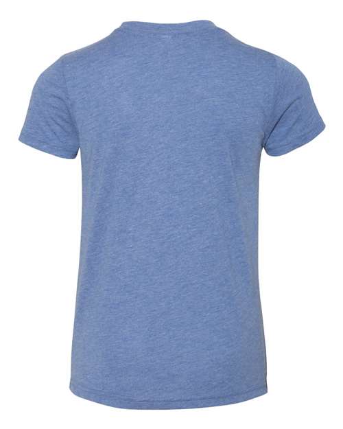 BELLA + CANVAS Youth Triblend Tee 3413Y Custom Embroidered Business Logo