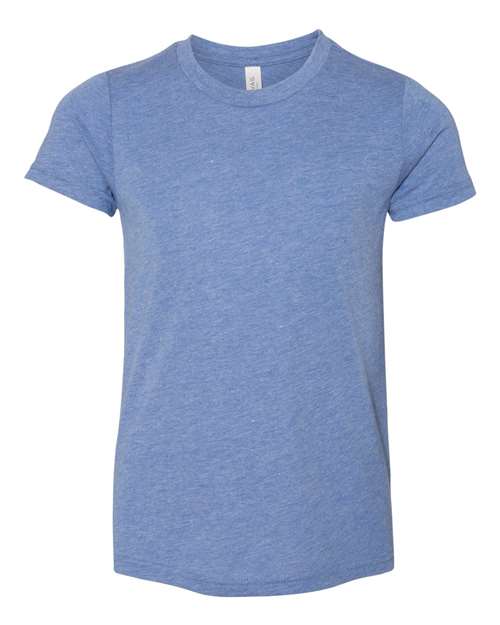 BELLA + CANVAS Youth Triblend Tee 3413Y Custom Embroidered Business Logo