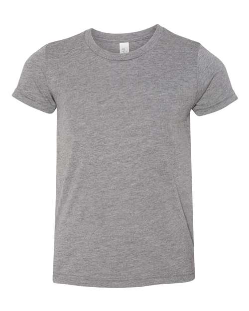 BELLA + CANVAS Youth Triblend Tee 3413Y Custom Embroidered Business Logo