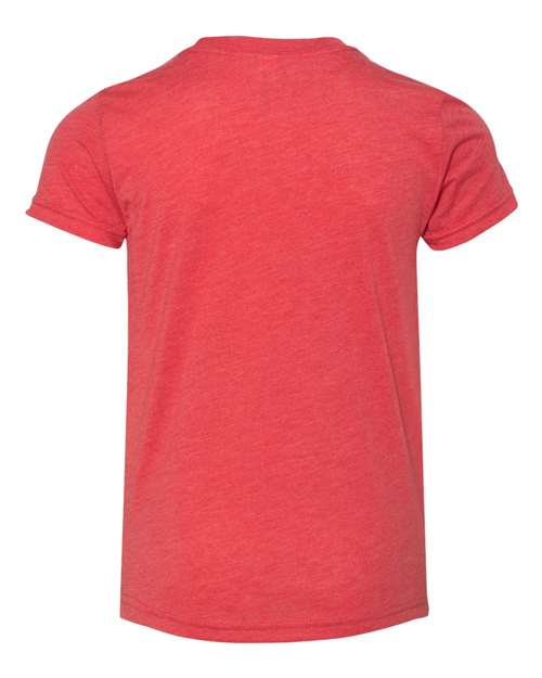 BELLA + CANVAS Youth Triblend Tee 3413Y Custom Embroidered Business Logo