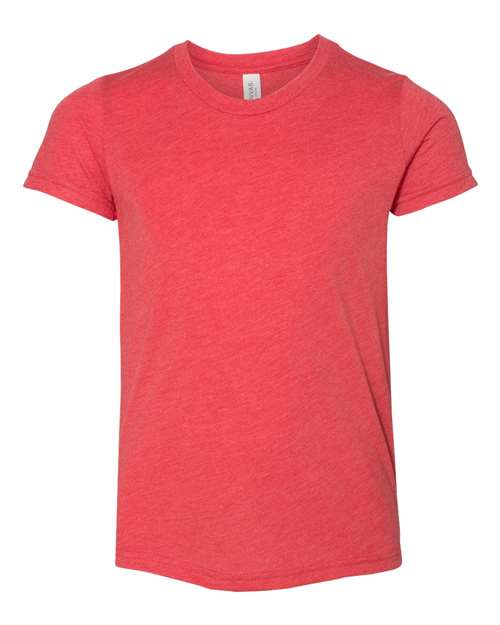 BELLA + CANVAS Youth Triblend Tee 3413Y Custom Embroidered Business Logo