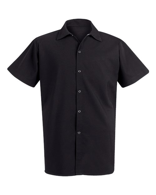 Chef Designs Mimix™ Short Sleeve Cook Shirt with OilBlok 502X Custom Embroidered Business Logo