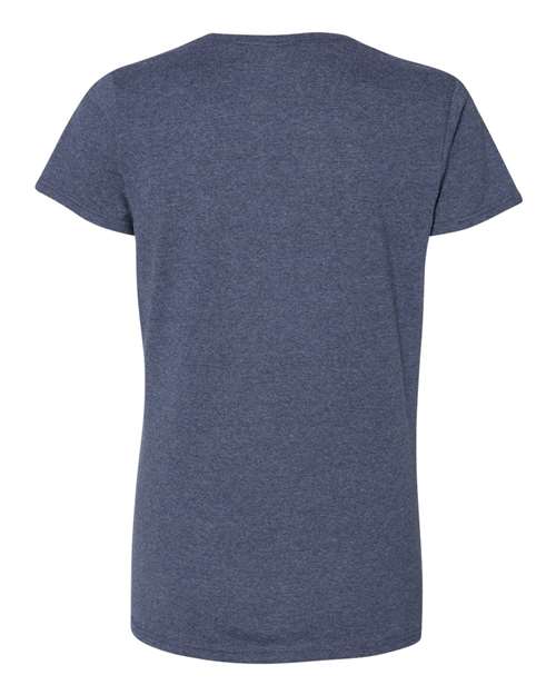 Gildan Heavy Cotton™ Women’s T-Shirt 5000L Heather Navy Custom Embroidered Business Logo
