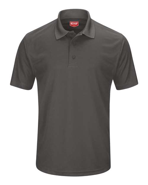 Red Kap Short Sleeve Performance Knit Pocketless Core Polo SK96 Burgundy Custom Embroidered Business Logo