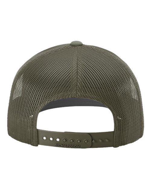 Richardson Snapback Trucker Cap 112 Loden Custom Embroidered Business Logo
