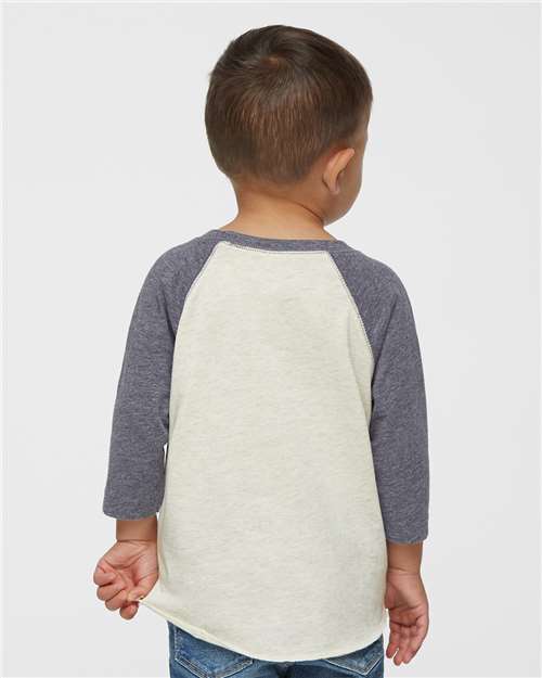 Rabbit Skins Toddler Baseball Fine Jersey Three-Quarter Sleeve Tee 3330