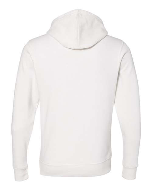 J. America Triblend Fleece Hooded Sweatshirt 8871 Antique White Triblend