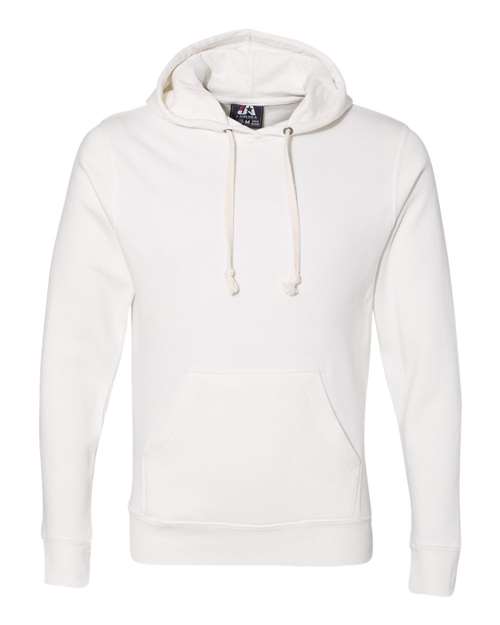 J. America Triblend Fleece Hooded Sweatshirt 8871 Antique White Triblend