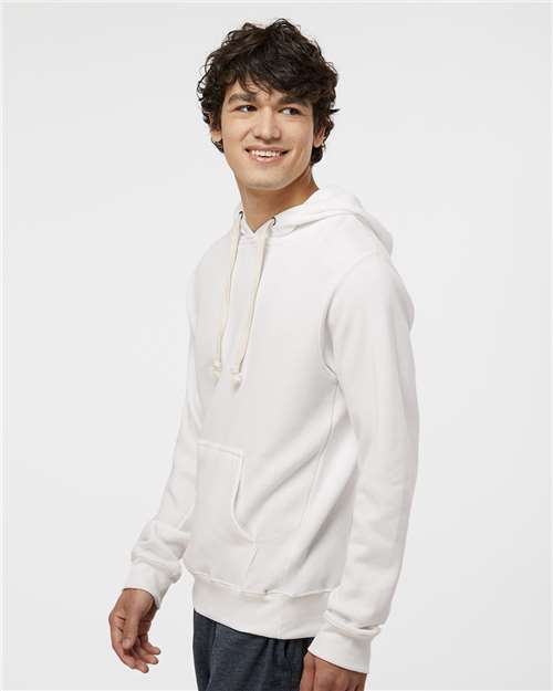 J. America Triblend Fleece Hooded Sweatshirt 8871 Antique White Triblend