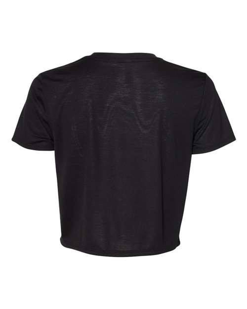 BELLA + CANVAS Women’s Flowy Crop Tee 8882 Custom Embroidered Business Logo