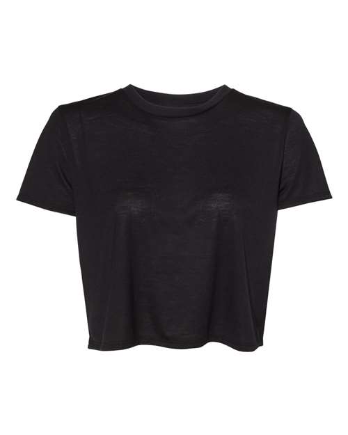 BELLA + CANVAS Women’s Flowy Crop Tee 8882 Custom Embroidered Business Logo