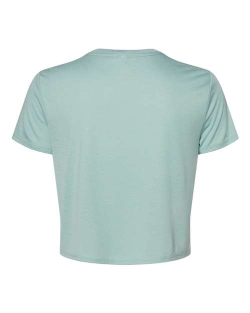 BELLA + CANVAS Women’s Flowy Crop Tee 8882 Custom Embroidered Business Logo