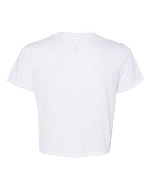 BELLA + CANVAS Women’s Flowy Crop Tee 8882 Custom Embroidered Business Logo