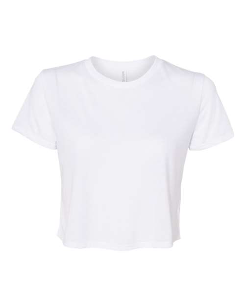 BELLA + CANVAS Women’s Flowy Crop Tee 8882 Custom Embroidered Business Logo
