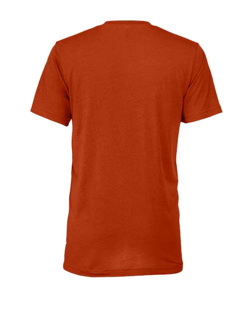 BELLA + CANVAS Triblend Tee 3413 Blue Triblend Custom Embroidered Business Logo