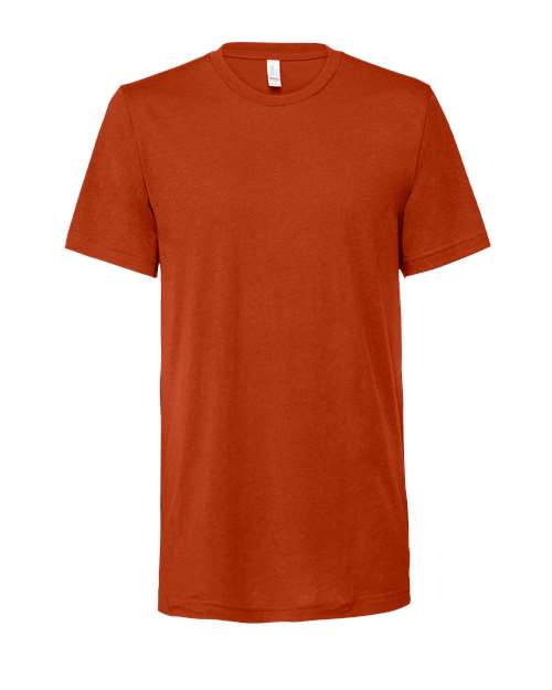 BELLA + CANVAS Triblend Tee 3413 Blue Triblend Custom Embroidered Business Logo