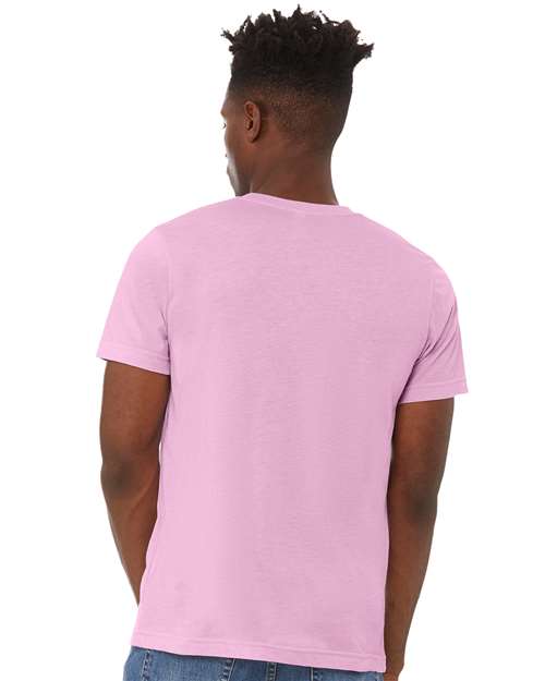 BELLA + CANVAS Triblend Tee 3413 Lilac Triblend Custom Embroidered Business Logo
