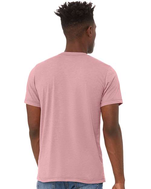 BELLA + CANVAS Triblend Tee 3413 Orchid Triblend Custom Embroidered Business Logo