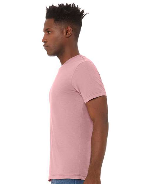 BELLA + CANVAS Triblend Tee 3413 Orchid Triblend Custom Embroidered Business Logo