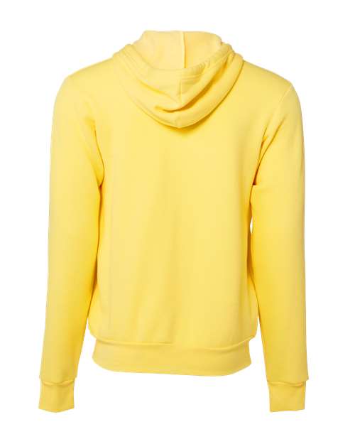 BELLA + CANVAS USA-Made High Visibility Hooded Sweatshirt 3739 White Custom Embroidered Business Logo