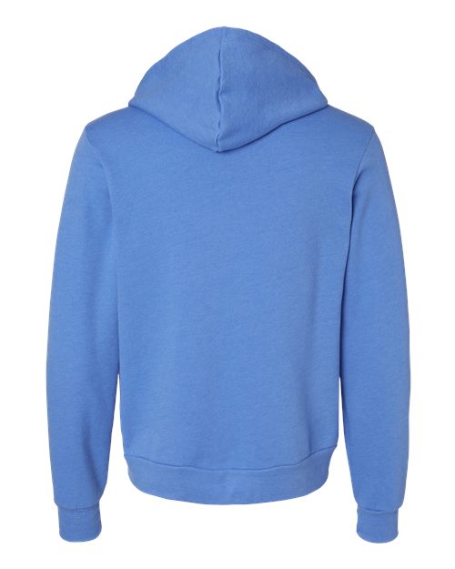 BELLA + CANVAS USA-Made High Visibility Hooded Sweatshirt 3739 Heather Charity Pink Custom Embroidered Business Logo