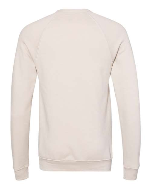 BELLA + CANVAS Sponge Fleece Raglan Crewneck Sweatshirt 3901 Custom Embroidered Business Logo