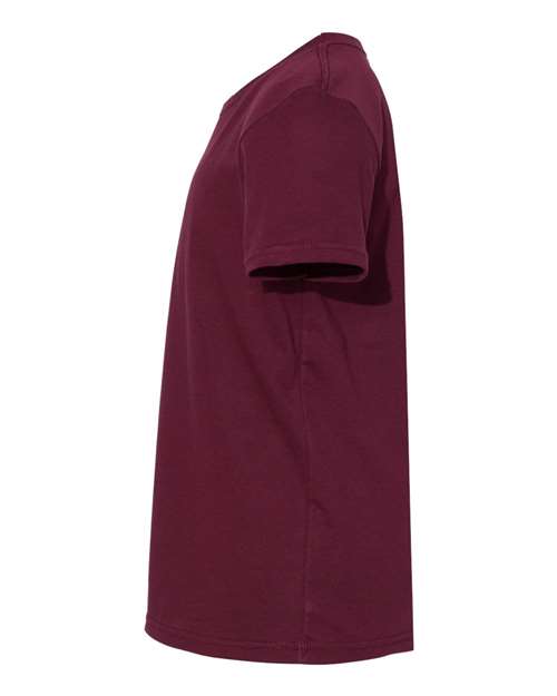 BELLA + CANVAS Youth Jersey Tee 3001Y Maroon Custom Embroidered Business Logo