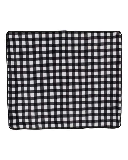Alpine Fleece Polyester/Nylon Patterned Picnic Blanket 8702 Custom Embroidered Business Logo