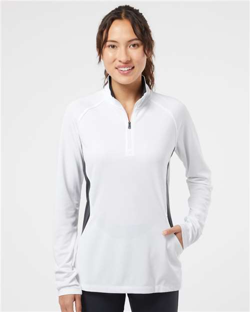 Custom Embroidered Adidas Women's Lightweight Quarter-Zip Pullover A281