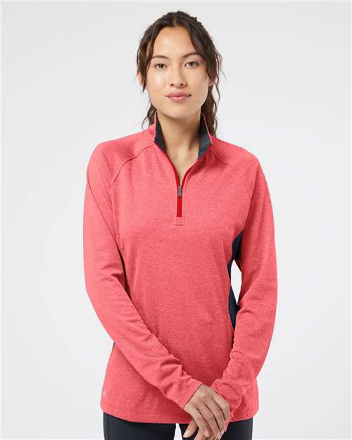 Custom Embroidered Adidas Women's Lightweight Quarter-Zip Pullover A281