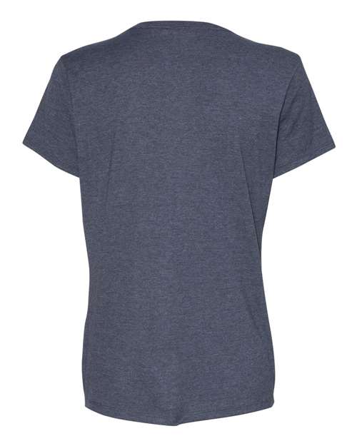 Hanes Perfect-T Women’s V-Neck T-Shirt S04V Charcoal Heather