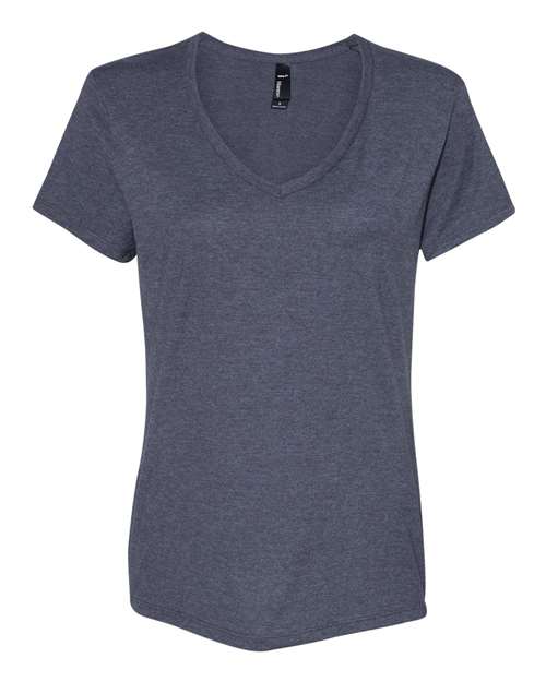 Hanes Perfect-T Women’s V-Neck T-Shirt S04V Charcoal Heather