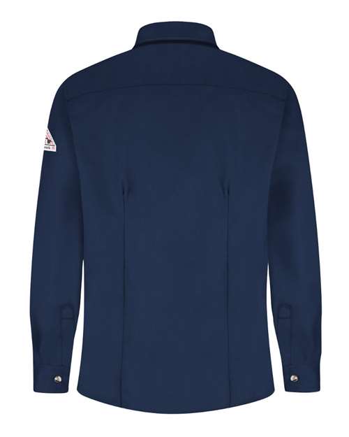 Custom EmbroideredBulwark Women's Midweight Dress Uniform Shirt 7503 Navy
