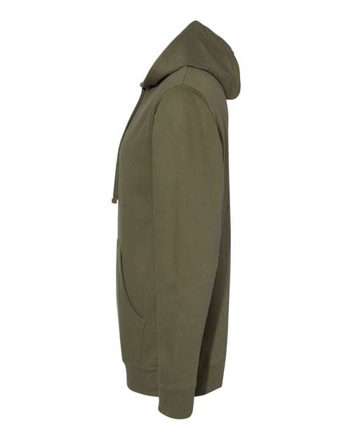 Independent Trading Co. Midweight Hooded Sweatshirt SS4500 Army Custom Embroidered Business Logo