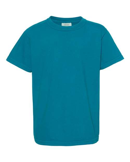 Comfort Colors Garment-Dyed Youth Heavyweight T-Shirt 9018 Terracotta Custom Embroidered Business Logo