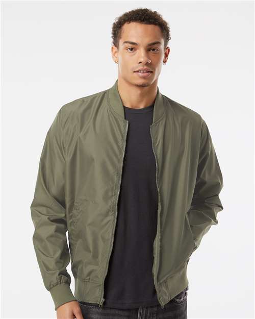 Custom Embroidered Independent Trading Co. Lightweight Bomber Jacket EXP52BMR