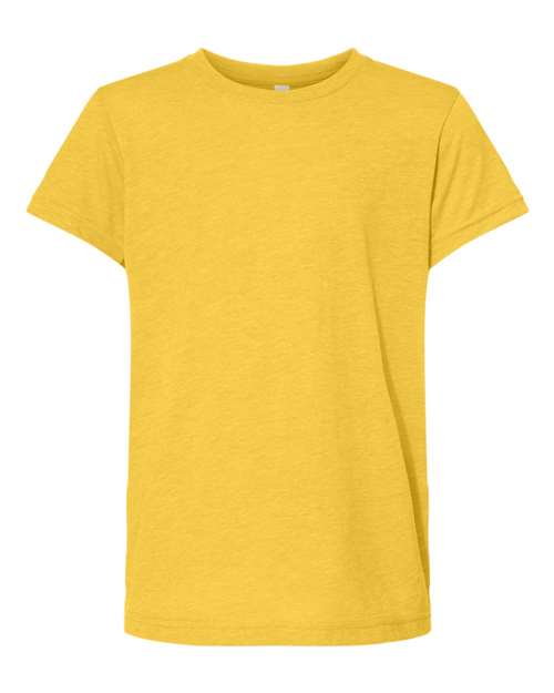 BELLA + CANVAS Youth Triblend Tee 3413Y Custom Embroidered Business Logo