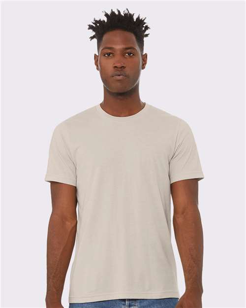 Custom Embroidered BELLA + CANVAS CVC Jersey Tee 3001CVC Heather Dust